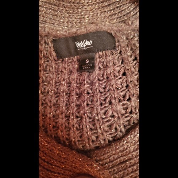 Mossimo Supply Co. Gray Shiny Cardigan - Size S - Picture 4 of 5